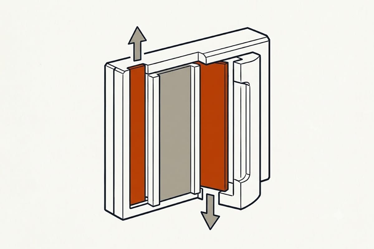 Two layers of cladding on one wall