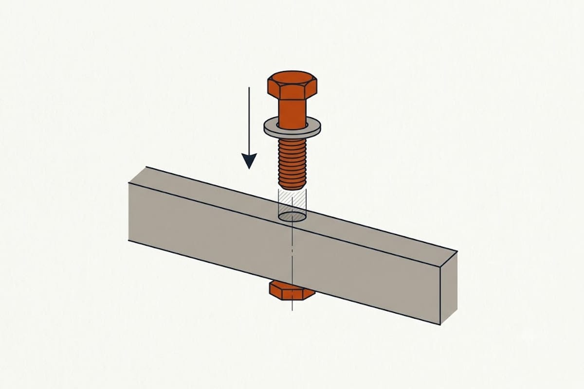 Correct gap under the nail head
