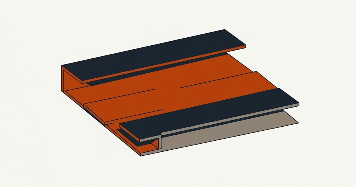 Layers lapping at a window head