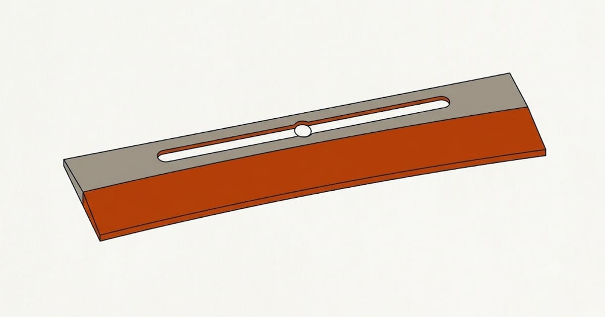 A siding panel restrained at its nail slot