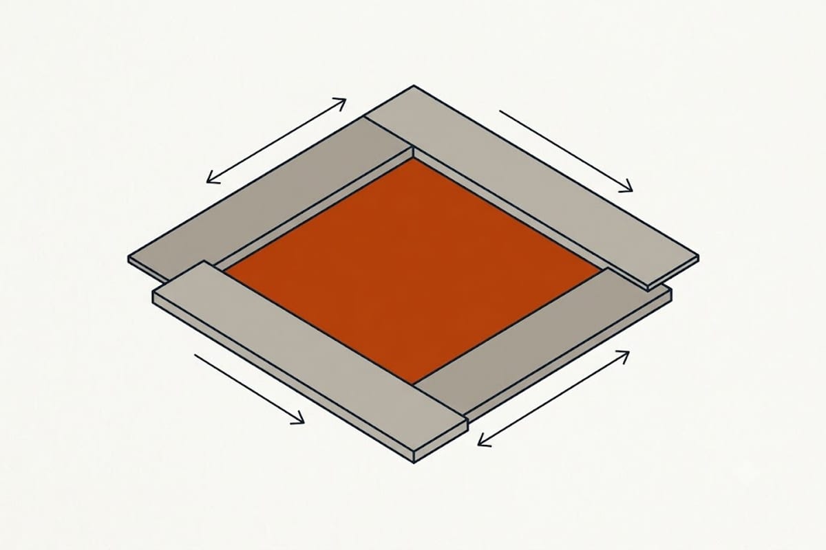The order of layers at an opening